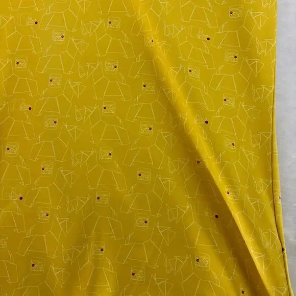 William Murray Men's Yellow Off the Rocks Martini Glass Print Polo Shirt Large - Picture 14 of 16